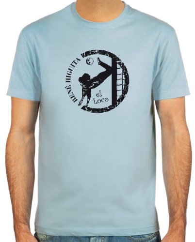 SpielRaum T-Shirt René Higuita ::: Farbauswahl: SkyBlue, Sand, weiß oder deepred ::: Größen: S-XXL ::: Fußball-Kult