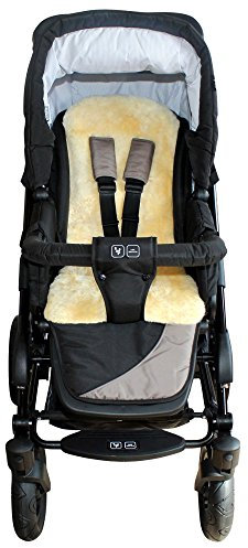 HEITMANN Baby Lammfell Kindersitzauflage gold-beige