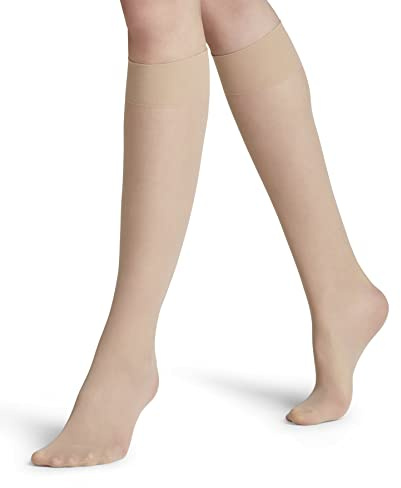 FALKE dam Matt Deluxe 20 DEN Knästrumpor transparent matt rivstark