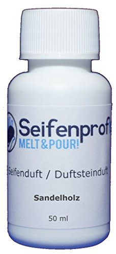 Seifenprofis 50 ml Seifenduft (Sandelholz) Duftöl zur Seifenherstellung 100% vegan biologisch Badebomben Kerzenduft Raumduft Seifengießen
