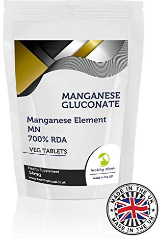 Manganese Gluconate 122mg 90 Tablets Manganese Element 14mg Health Supplements Nutrition Pills