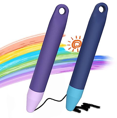 [2PCS] TUCANA Premium Stylus Pens for Kids, Compatible with All Touch Screen Devices, iPad and Android Devices, Easy Grip, Durable and Safe Stylus Pen for Kids