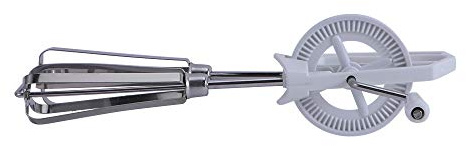 Stainless Steel Rotary Manual Hand Whisk Egg Beater, Rotary Egg Beater Whisk Mixer Blender Kitchen Cooking Tools