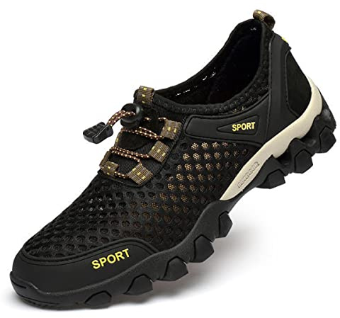 Treer Zapatos de Agua Hombre Zapatos Deportes Acuáticos Barefoot Shoes Escarpines Hombre Agua Zapatillas Minimalistas Zapatos de Antideslizante y Secado Rápido Zapatos