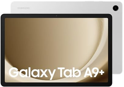 Samsung Galaxy Tab A9+ Android Tablet, 128GB Storage, Large Display, 3D Sound, Silver, 3 Year Manufacturer Extended Warranty (UK Version)