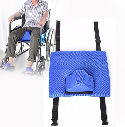 BLUEZY Cuscino per Sedia A Rotelle, Cuscino Antidecubito, Cuscino per Carrozzina, Anti-Pressione, Rete Rimovibile E Traspirante per Diverse Sedie A Rotelle per Sedie A Rotelle