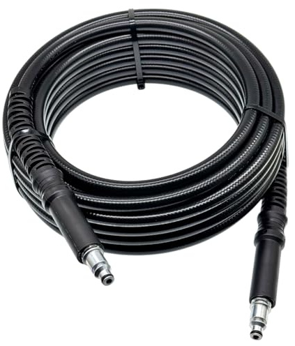M&M Smartek högtrycksslang för Bosch AQT, EasyAquatak, UniversalAquatak, 6 mm DN6, SDS Quick Connect 8 mm, 160 bar, 40 °C, reservslang kompatibel med Stanley B&D (5 meter)