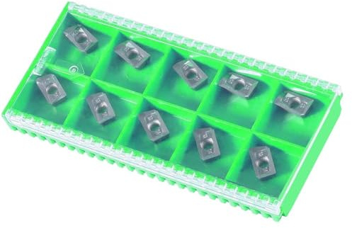 10 inserti in carburo Apkt11t308 LH per alluminio per lavorazione, adatti per fresa a faccia indicizzabile e frese finali, per lavori di sgrossatura e finitura