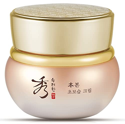 Sooryehan BON Extra Moisture Cream (1.7fl oz) - Premium Skin Moisturizer for Skin Barrier Night Repair by LG Beauty. Red Ginseng.