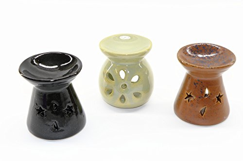 RMB® Juego de 3 calientaplatos aromática para su uso con té de luz