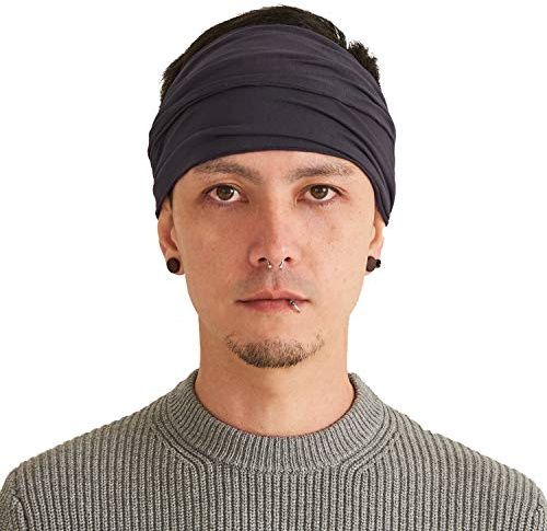 CHARM Japanese Bandana Headbands for Men and Women | Comfortable Head Bands, Elastic, Secure, Snug Fit, Ideal for Runners, Fitness, Sports, Stylish, Lightweight
