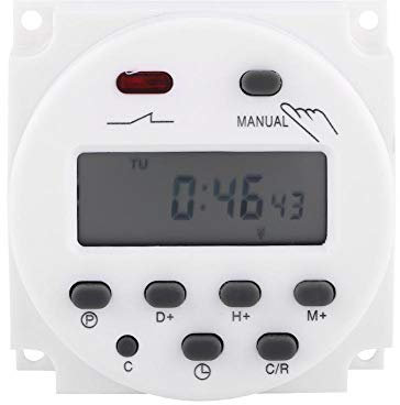 Hilitand Temporizador LCD digital Programador semanal programable Interruptor horario 17on & 17off Temporizador de relé(220V)