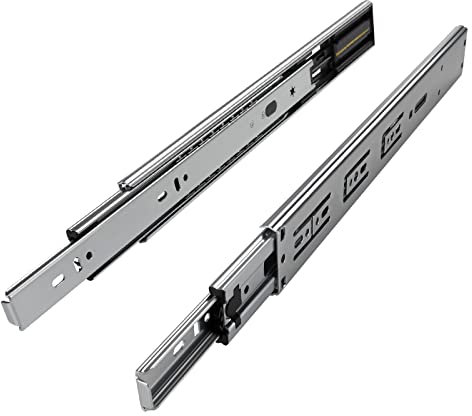 Junker 1 Paar Vollauszüge KV1-45-H45- L550-SC 550 mm mit Selbsteinzug u. Dämpfung (SoftClose) Schubladenschiene mit 45 Kg Tragkraft