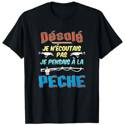 Chemise de pêcheur homme Garçons pêcheur cadeau gars pêcheur T-Shirt