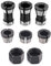 8 Stück Oberfräsen-Bit-Spannzangenadapter für Graviermaschine, elektrische Oberfräse, Klemm-Adapter, 6 mm, 6,35 mm, 8 mm + 2 Stück (Mutter) für Graviermaschine, Holzfräser, Trimmen und Graviermaschine
