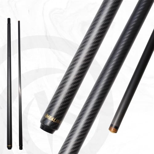 Biljardkö OKHEALING 58 tum 210-20 oz 1/2 gemensam kolfiber pool köpinne 12,5 mm/12,4 mm köspets (unilock) (svart)