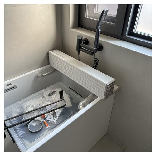 Cubierta de bañera plegable a prueba de polvo para baños de leche, spa, bandeja multifuncional con alta capacidad de carga