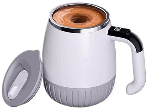 Generico con agitazione - da caffè ricaricabile con miscelazione automatica, bicchiere magnetico con agitazione automatica | per frullatore elettrico, strumento portatile per miscelare bevand