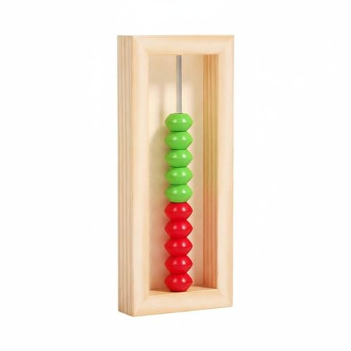 Fonowx de Madera para Niños con Diseño Horizontal Marco de Educativo Ayuda Visual Aritmética Soporte para Práctica Numérica Adecuado para Aprendizaje Escuela Uso Doméstico