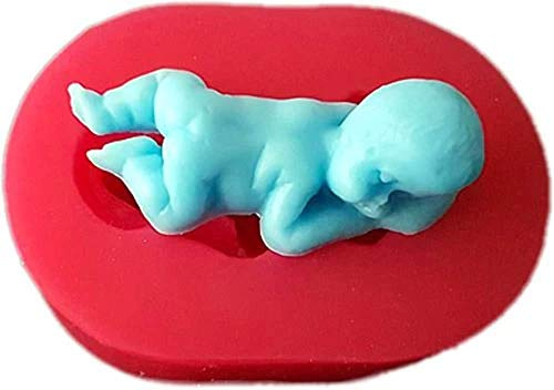 Baby boy sovande silikonform