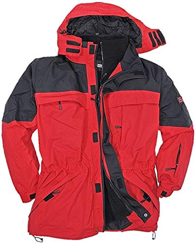 Marc&Mark Davos Veste 3 en 1 grande taille pour homme Veste d'hiver jusqu'à 10 XL 5 couleurs - Rouge - XXXXL