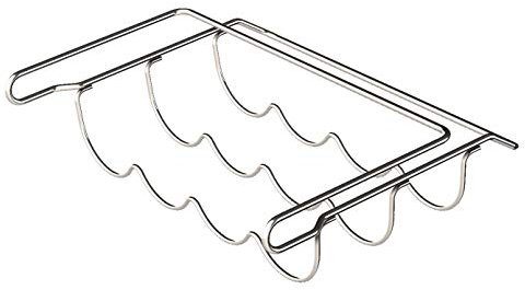 Varrex Universal Kühlschrank Flaschenhalter für 4 Flaschen (max 1.5l) für große Kühlschränke (Chrome)