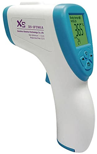 LEYF Digitales Fieberthermometer - Stirnthermometer für Erwachsene,Kinder und Babys - LCD Display Thermometer Kontaktlos - Infrarot Berührungsloses - 3 Farben Bildschirmanzeige - Fieberalarm