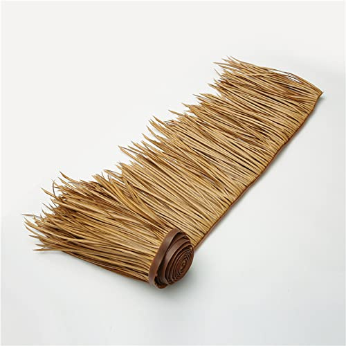 Straw Roof Thatch Artificial Thatch Palm Roof Tile Tiki Bar Cover,Straw Roof Suitable for Garden Pavilion Hawaiian Umbrella Roof Decoration Patio Deck Gazebos Sunshade(Size:10m/32.8ft,Color:Color
