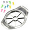 Affettatrice per mele, mango, anananas, pera, avocado, lame affilate in acciaio inox per casa, cucina, frutta,Affettatrice a 8 fette per torsoli di mela,Con 10 mini forchette per animali