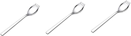 Garneck 3 Stück Salatlöffel Sahnelöffel Langer Griff Löffel Aus Edelstahl Salatlöffel