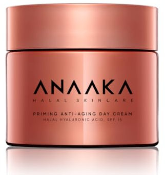 ANAAKA Anti Aging Creme Tagescreme – SPF 15, tierversuchsfrei, mit Soforteffekt, pro-Aging – Anti-Falten-Pflege mit Hyaluronsäure und Peptidmischung