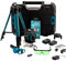 A.M.C. Livella Laser Autolivellante 16 Linee, 4 X 360° Laser Autolivellante Verde, 2x Batterie Ricaricabili, Autolivellante, Supporto rotante, Telecomando, Base Magnetica, Staffa a parete, Treppiede