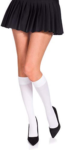 Romartex 60 DEN Mikrofaser Kniestrümpfe in 29 Trendy Farben, weiß