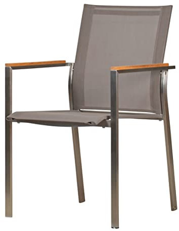 Kai Wiechmann Teak Edelstahl Gartenstuhl stapelbar Stapelstuhl modern Premium