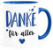 Moonworks® Kaffee-Tasse Danke für Alles Dankeschön-Geschenke Vatertag Muttertag Geburtstag Weihnachten Herz blau royal Keramik-Tasse