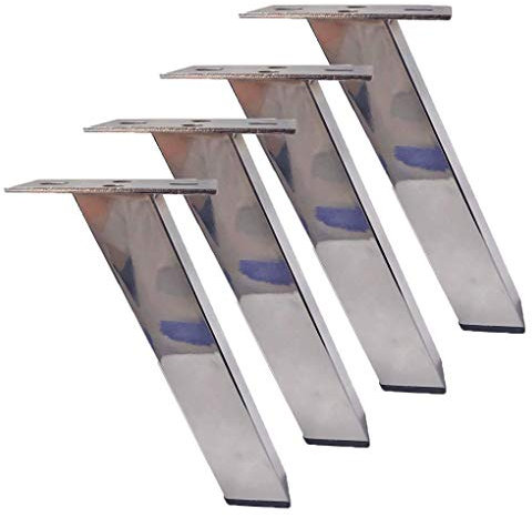 Set Von 4 Möbel Füße,Metall Tisch Bein Edelstahl Sofa Fuß Couchtischbein Für Couchtisch, Esstisch, Schreibtisch, Laptop-nachttisch Aus Metall