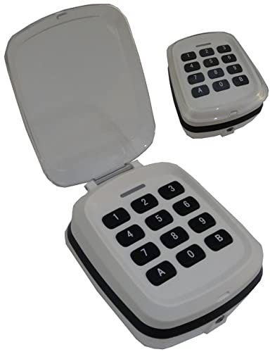 TK Star Zahlencode 433 868 MHz Funk Tastatur Tor Zahlen Schloss Aufputz Garagentoröffner Torantrieb Garage Codetaster wasserdicht kompatibel zu Hormann Ecostar Novoferm BFT