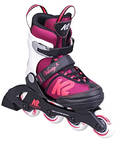 K2 Skates Mädchen Inline Skates Velocity JR G, Black - Purple - White, 30G0827.1.1.M