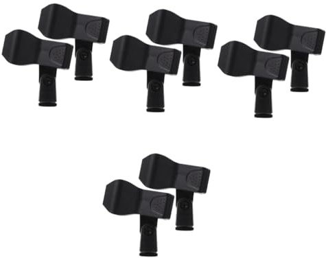 ibasenice 8pcs Plastic Microphone Clips Mic Stand Clip for Microphone Holders Plastic Mic Holder for Stand Clamps for Lifter
