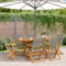 qohoio 7-TLG. Garten-Essgruppe Garden Furniture GartenmöBel Set Gartentisch Mit StüHlen Essgruppe Outdoor Poly Rattan und Massivholz Grau - 3281707