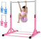RokePro Barra de Gimnasia, Barra de Gimnasia Plegable para niños, Barras de Entrenamiento de Gimnasia en casa, Altura Ajustable, construcción de Acero Estable, Antideslizante, fácil de Montar