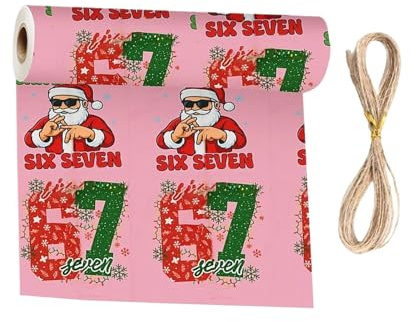 Vintage Jul Presentpapper Säsongsbetonat Mönster Med 67 Siffror För | 90x50 Cm Rulle Av Helg Presentpapper Avsedd För Vuxna Och Barn Födelsedag Familjeträff Säsongsfestlighete