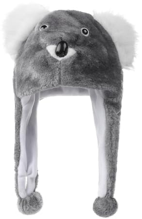 TINAYAUE Süße Cartoon Tiermütze Unisex Plüsch Tiermütze Papagei, Schwarzbär, Panda Interessante Rollenspiel Hüte Lustige Foto-Requisiten für Cosplay, Bühnenaufführung, Fotografie