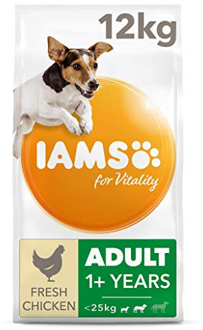 IAMS Adult Small Medium Complete Dry Dog Food Chicken 12kg - With DentalCare System