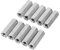 Carbon Steel Long Hex Coupling Nut 10pcs M6 30mm*10mm*6mm Female Thread Straight Fitting Hex Rod Threaded Bar Rod Studding Hex Nut(M6*30)