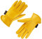 HHPROTECT Gartenhandschuhe Arbeitshandschuhe Leder Robustes Rindsleder Sicherheitshandschuhe für Fahrer Garten Motorrad Jagd Reiten Hofarbeit - L