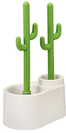 ALLOBUB Cactus Toilet Plunger and Brush Set for Bathroom Cleaning - 1 Set