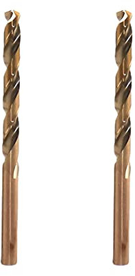 Broca helicoidal M35 HSS para taladrar sobre metal duro, acero inoxidable, metal (6,5 mm (2 unidades)