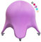 ENOVI Sitzball Mit Überzug Und Möbelrollen, Sitzball Büro, Bürostuhl Ergonomisch (Amethyst Lila, 60-65cm Sitzhöhe)