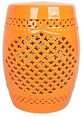 Ventilatore per bruciatore silenzioso, Sgabello for batteria in stile cinese, nuovo sgabello in ceramica in stile americano, molo rotondo e sgabello morbido, sgabello in porcellana quadrifoglio fortun